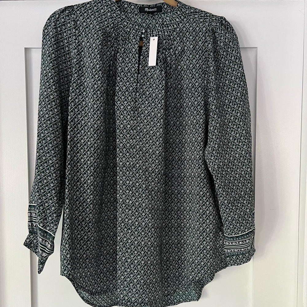 NWT madewell. Silk shirt L. MAKE AN OFFER! 👏❤️